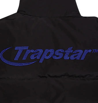 TRAPSTAR HYPERDRIVE PUFFER JACKET BLACK/BLUE