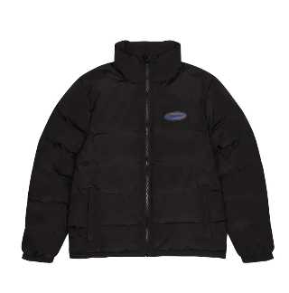 TRAPSTAR HYPERDRIVE PUFFER JACKET BLACK/BLUE