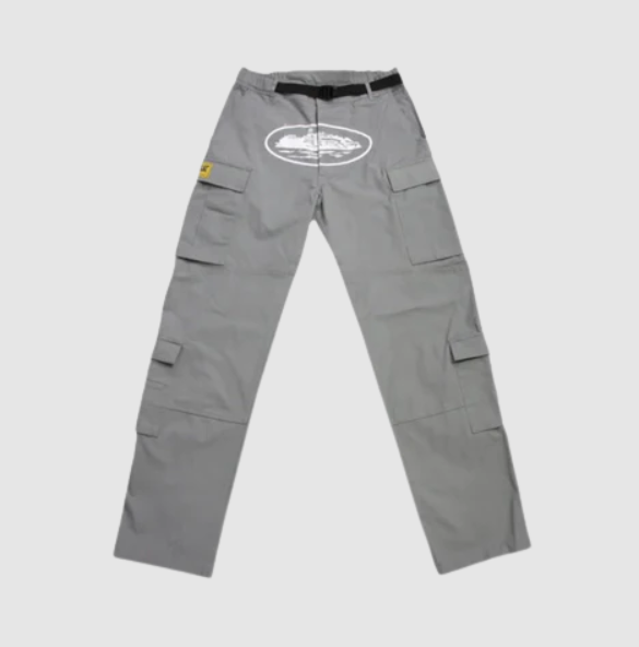 STONE GREY & WHITE CRTZ RTW ALCATRAZ GUERILLAZ CARGO TROUSER