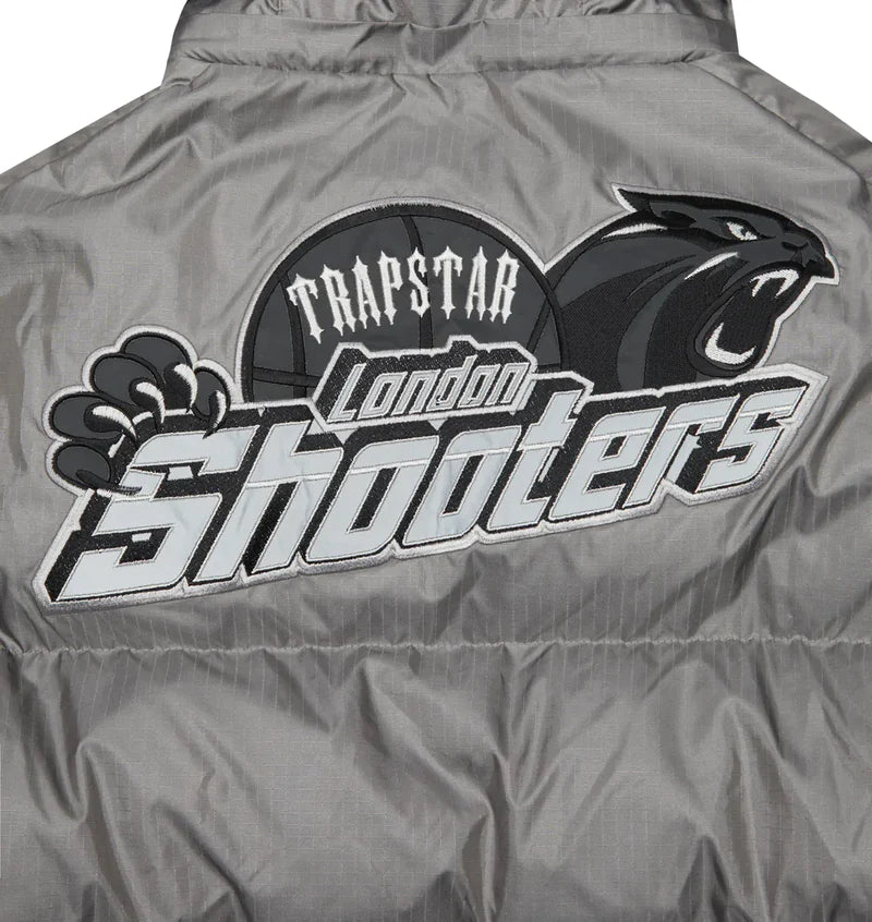 SHOOTERS HOODED PUFFER JACKET -GREY / REFLECTIVE