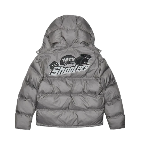 SHOOTERS HOODED PUFFER JACKET -GREY / REFLECTIVE