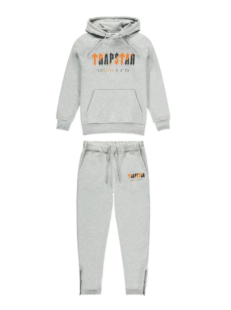 TRAPSTAR CHENILLE DECODED HOODED TRACKSUIT (ORANGE)