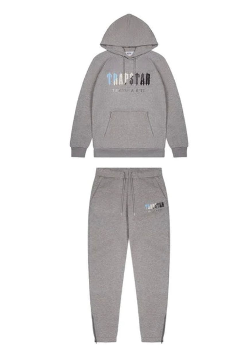 TRAPSTAR CHENILLE DECODED HOODED TRACKSUIT (BLUE)