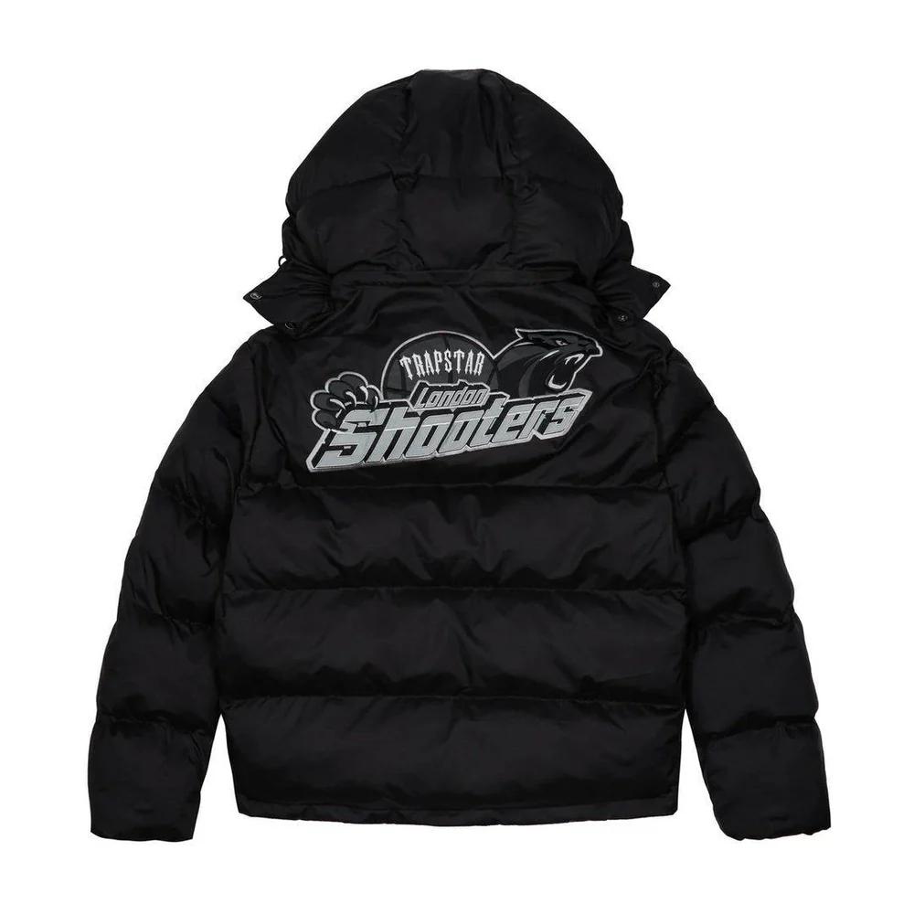 Trapstar Shooters Hooded Puffer Jacket - Black/Reflective