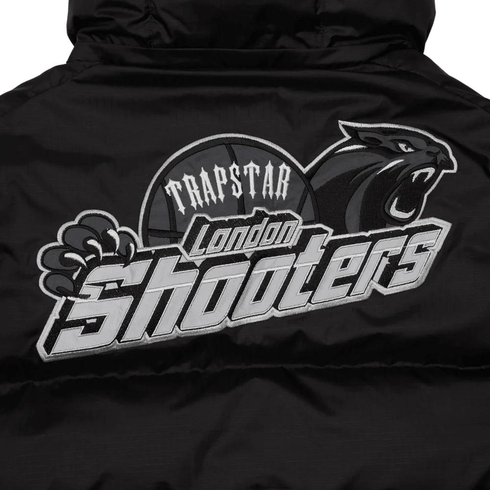Trapstar Shooters Hooded Puffer Jacket - Black/Reflective