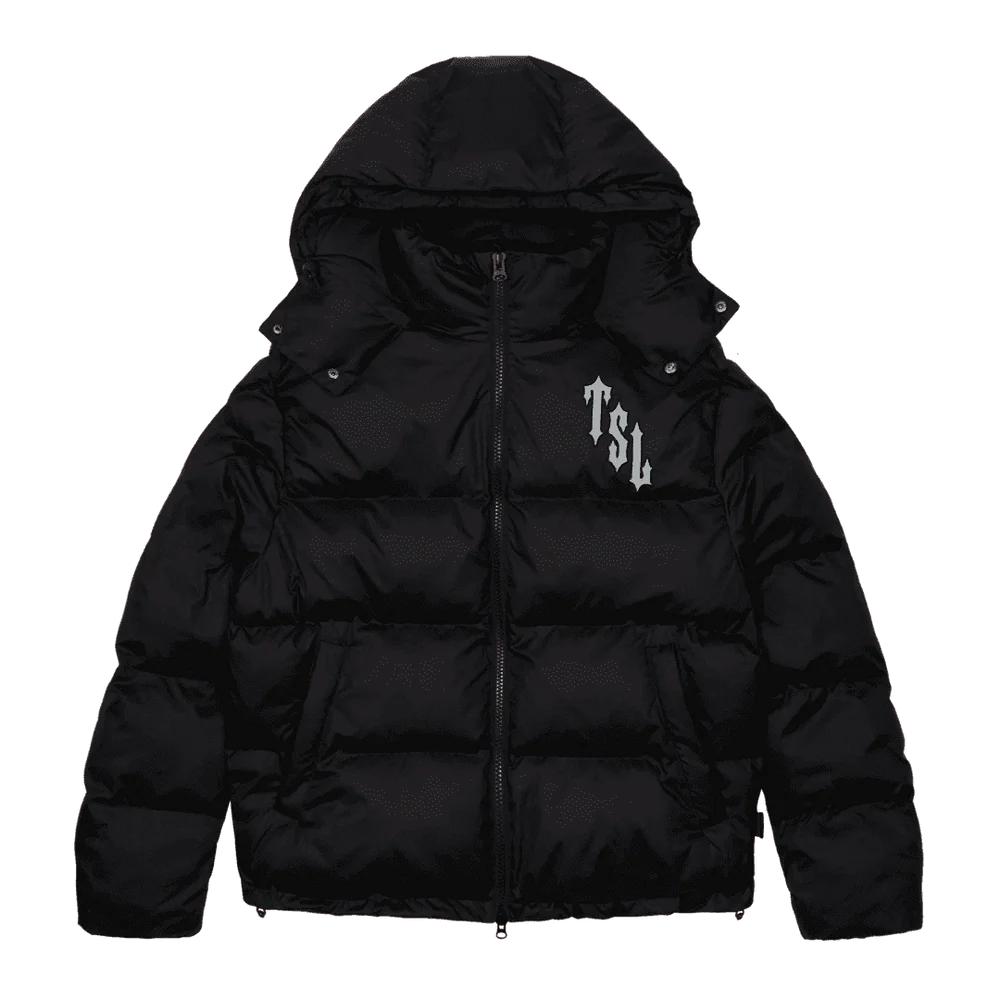 Trapstar Shooters Hooded Puffer Jacket - Black/Reflective