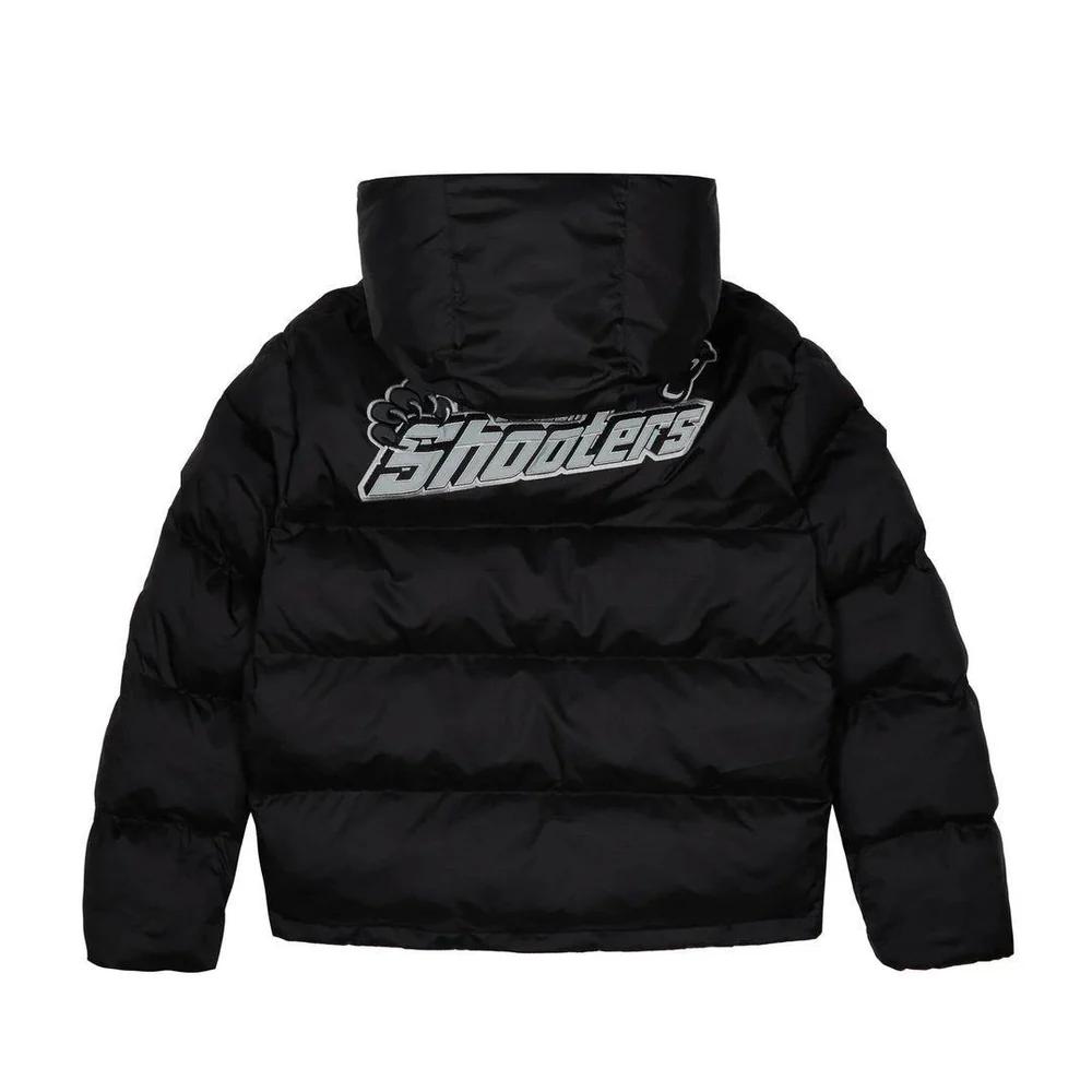 Trapstar Shooters Hooded Puffer Jacket - Black/Reflective