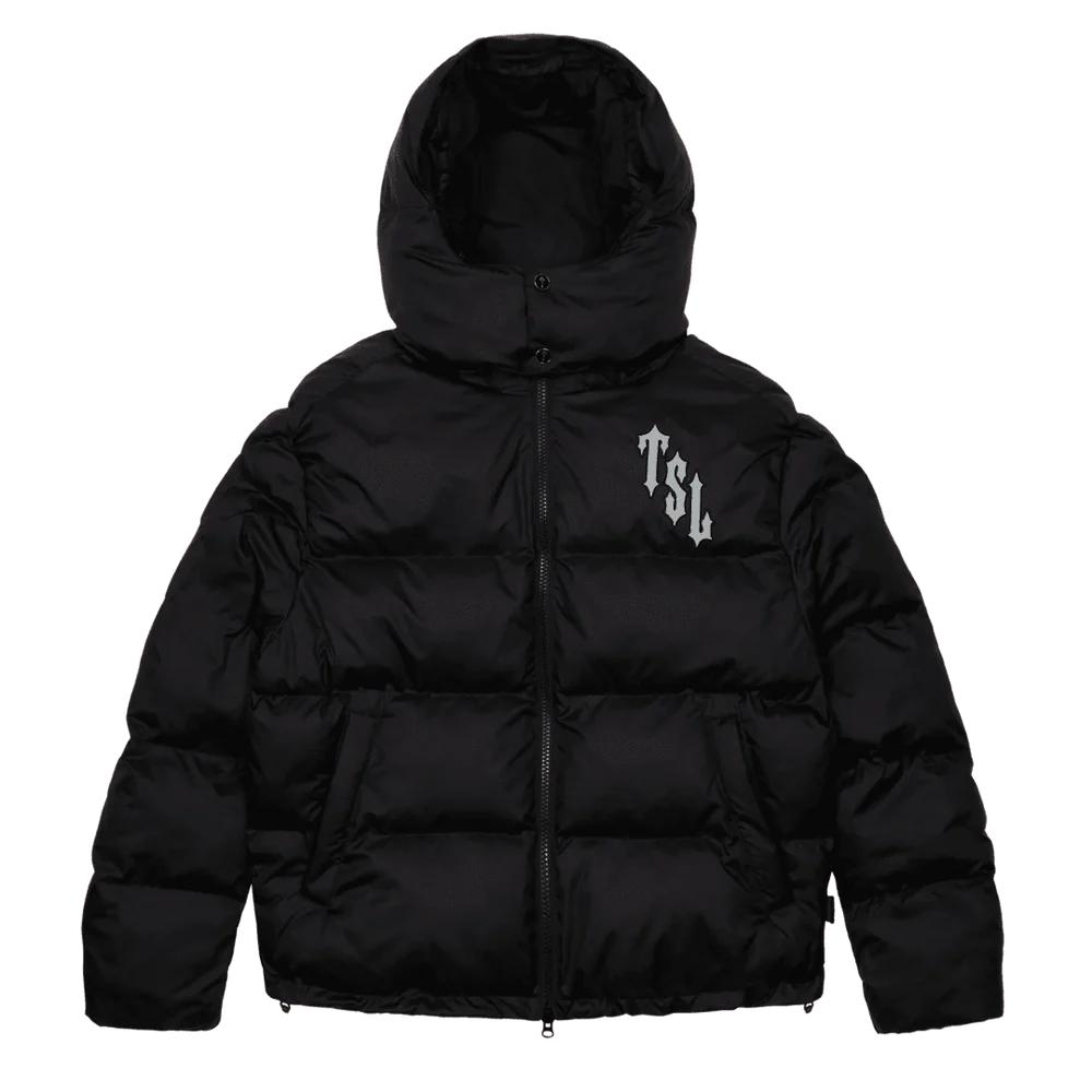 Trapstar Shooters Hooded Puffer Jacket - Black/Reflective