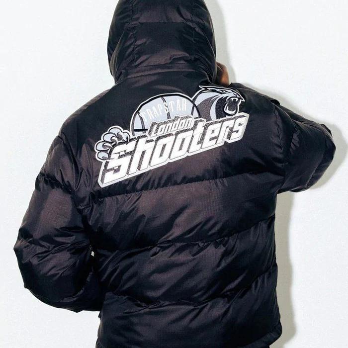 Trapstar Shooters Hooded Puffer Jacket - Black/Reflective