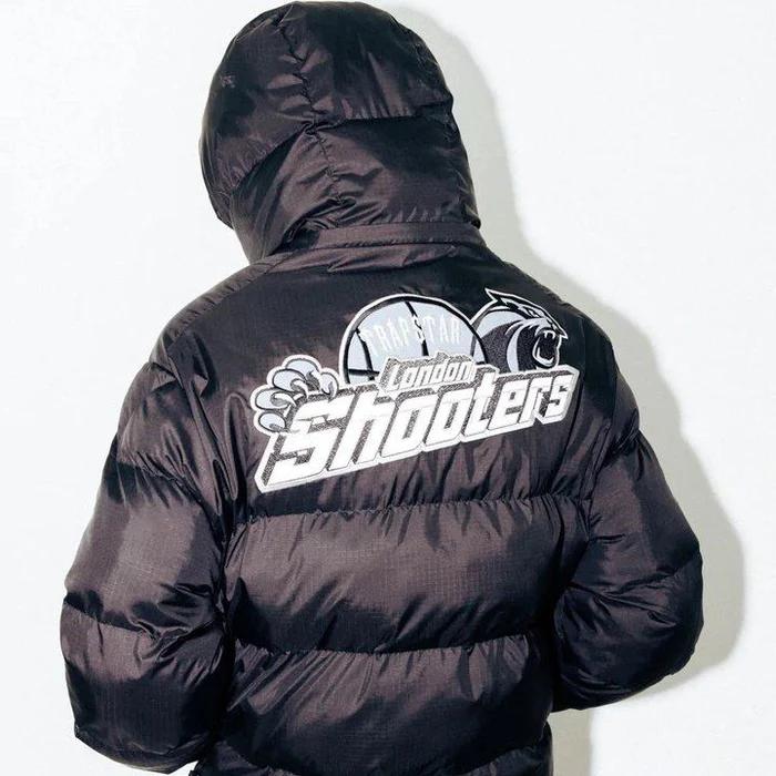 Trapstar Shooters Hooded Puffer Jacket - Black/Reflective