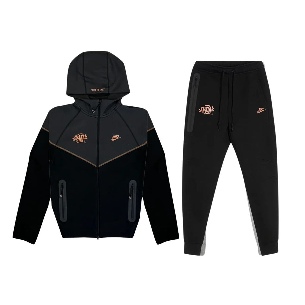 CENTRAL CEE X NIKE TECH FLEECE SET - BLACK, ANTHRACITE, METALLIC RED BRONZE (SYNA WORLD)