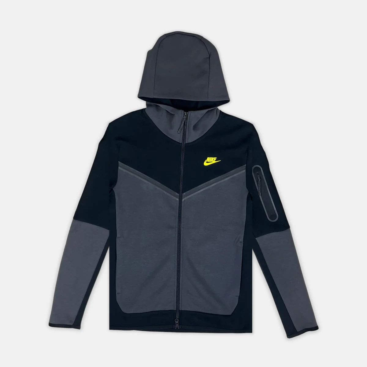 Nike Tech Fleece Set - Black, Anthracite & Volt (3rd Gen - Old Season)