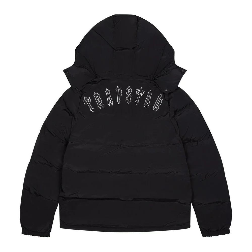 TRAPSTAR NON-SHINY IRONGATE DETACHABLE HOODED PUFFER JACKET