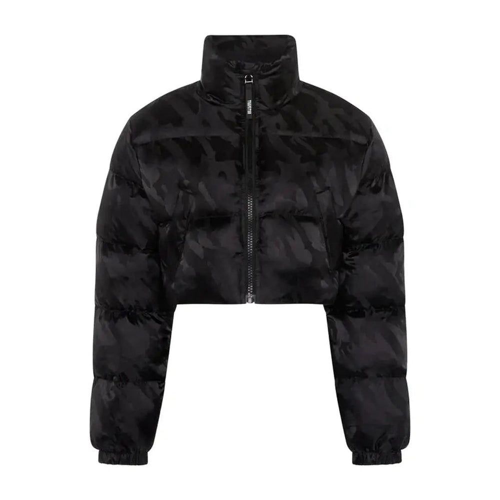 Womens Trapstar T Jacquard Puffer Jacket - BLACK