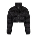Womens Trapstar T Jacquard Puffer Jacket - BLACK