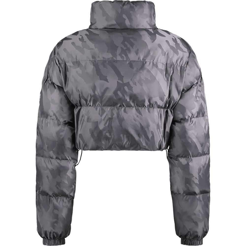 Womens Trapstar T Jacquard Puffer Jacket - GREY