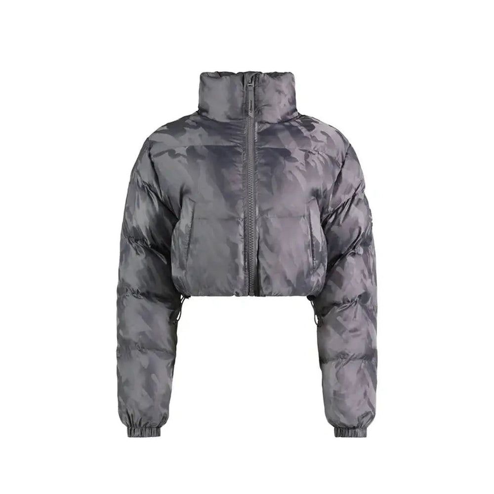 Womens Trapstar T Jacquard Puffer Jacket - GREY