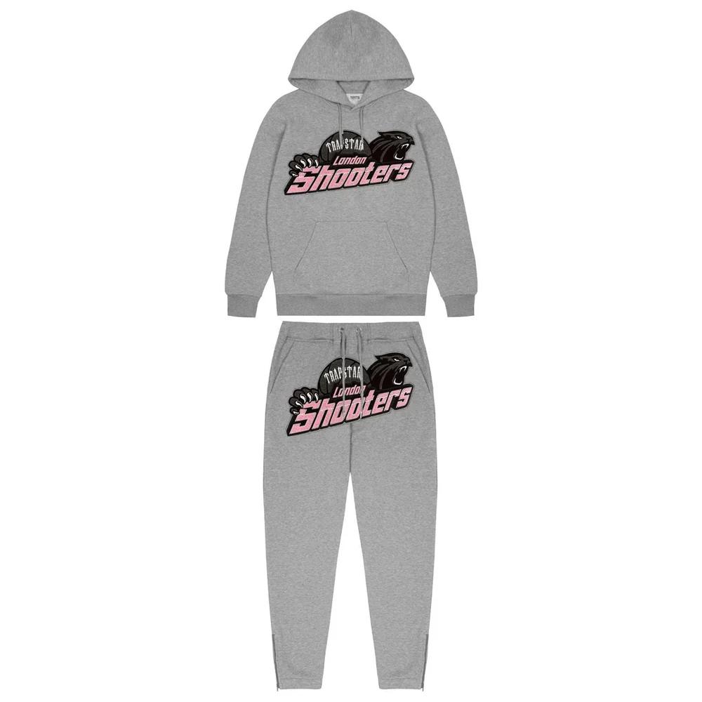 Trapstar Shooters Tracksuit - Grey/Pink