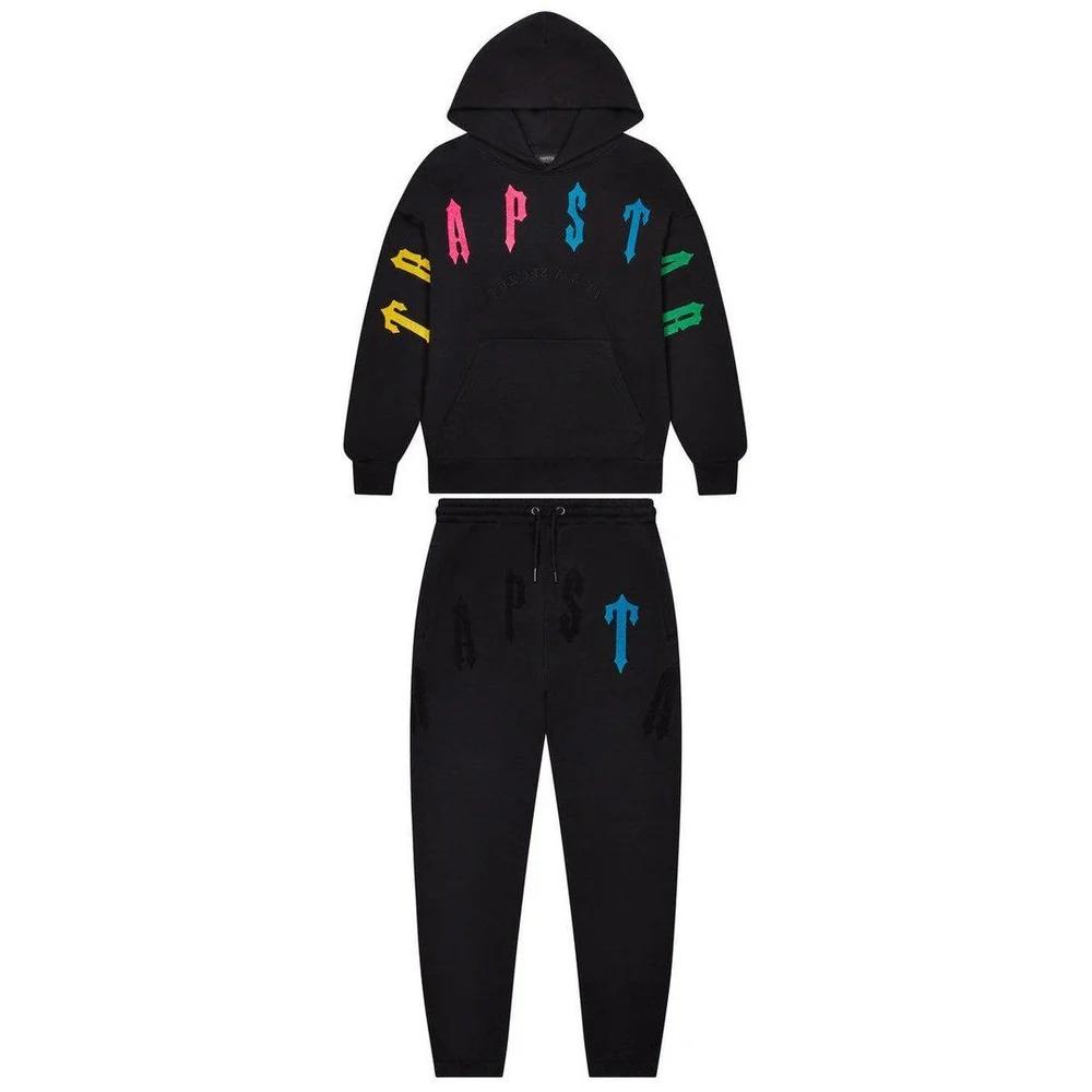 Trapstar Irongate Arch Chenille 2.0 Tracksuit - Black/Candy