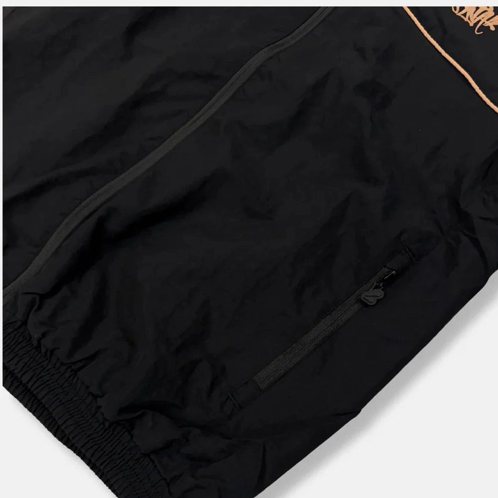 Syna World Logo Shell Tracksuit - Black / Rose Gold