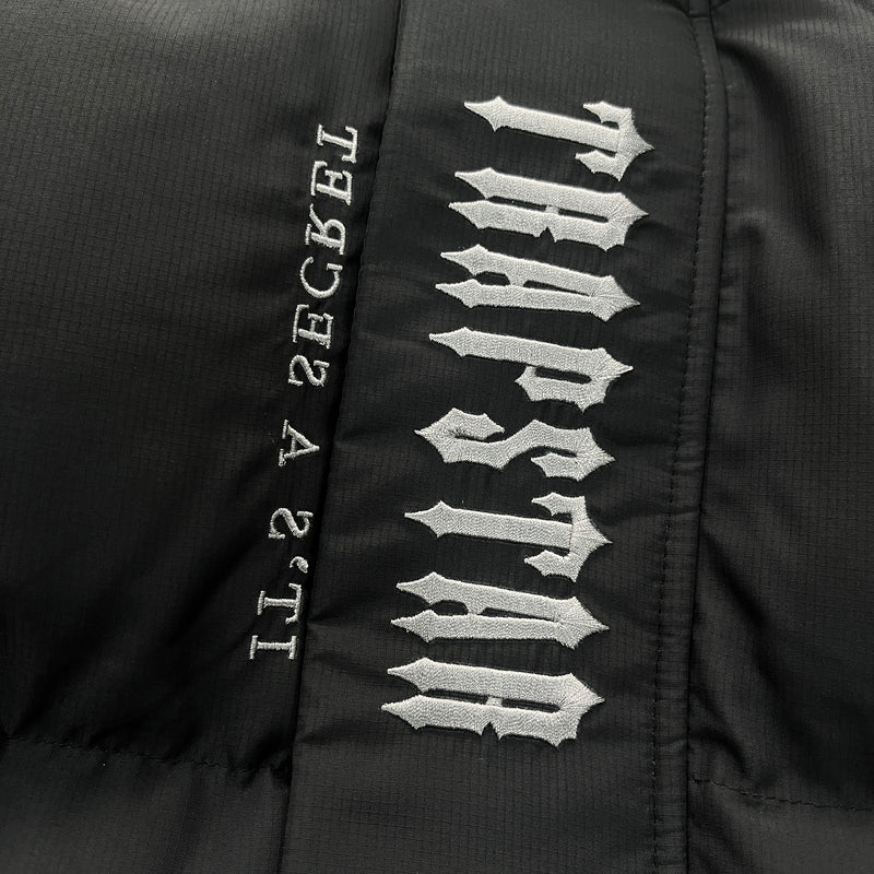 TRAPSTAR DECODED HOODED PUFFER 2.0 JACKET - BLACK GRADIENT