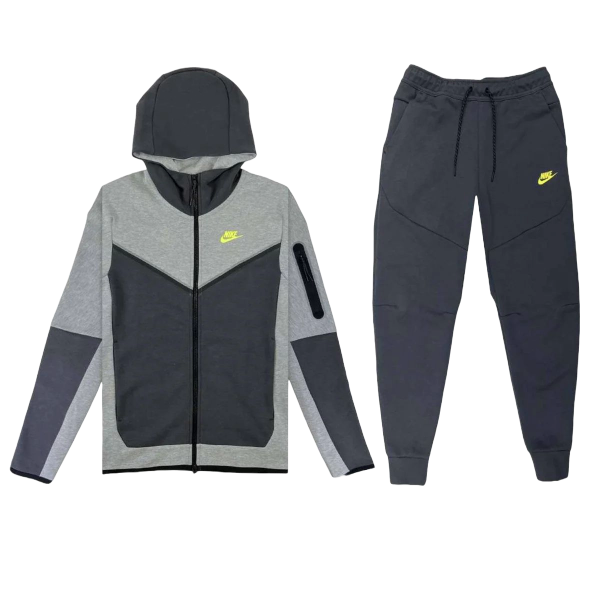 Nike Tech Fleece Set - Grey, Anthracite & Volt