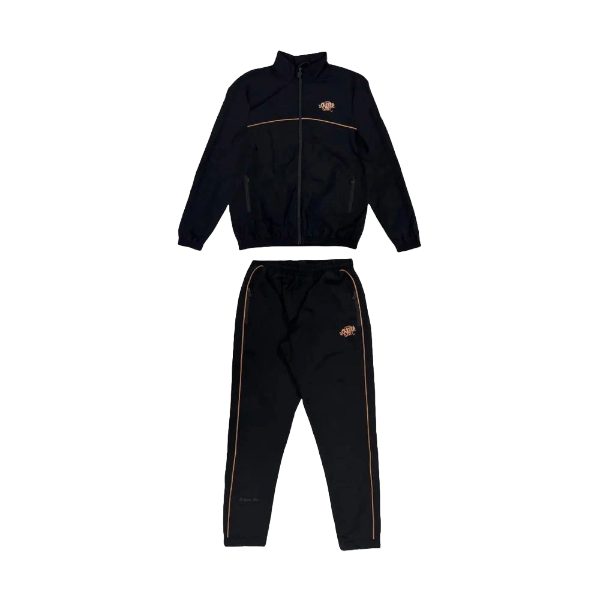 Syna World Logo Shell Tracksuit - Black / Rose Gold